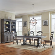 Paradise Valley 5 Piece Trestle Table Set