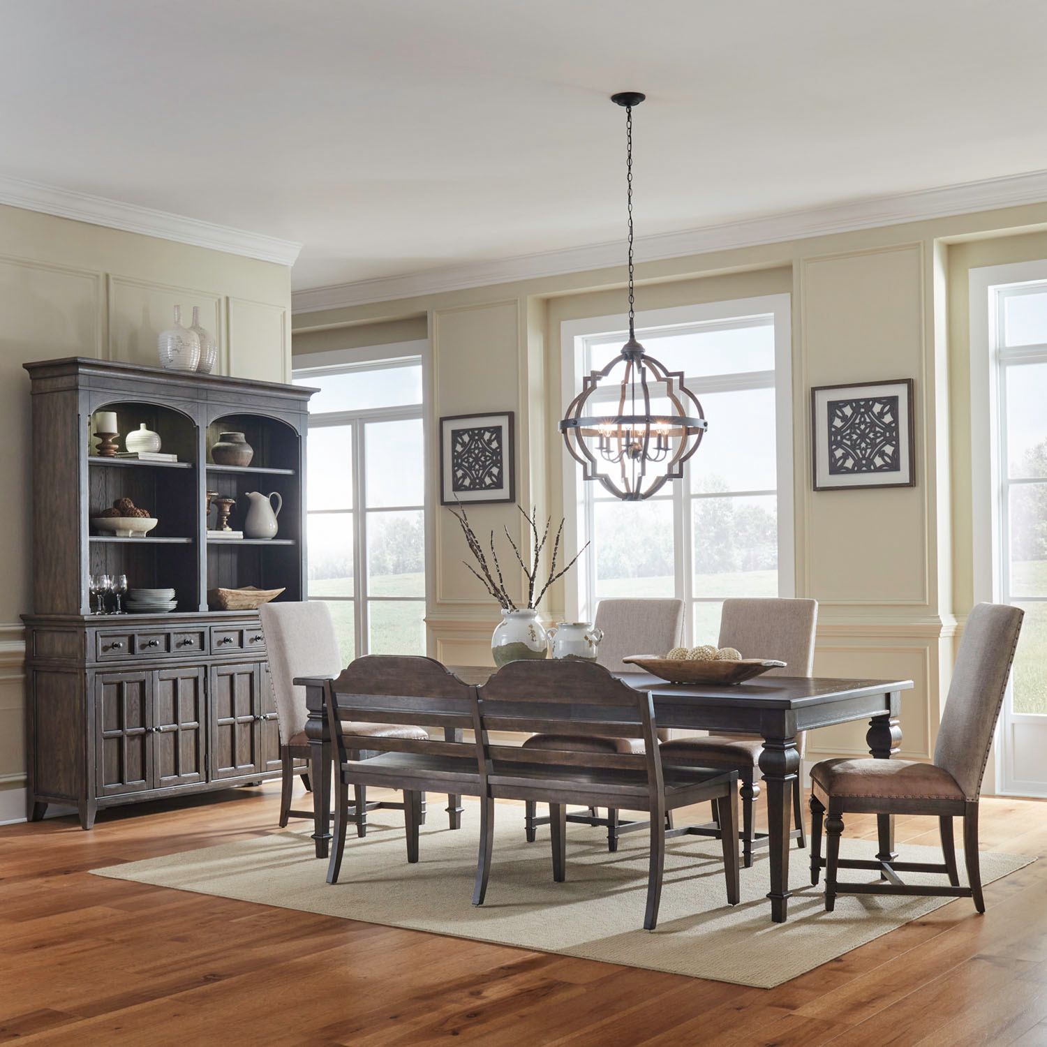 Paradise Valley Opt 6 Piece Rectangular Table Set