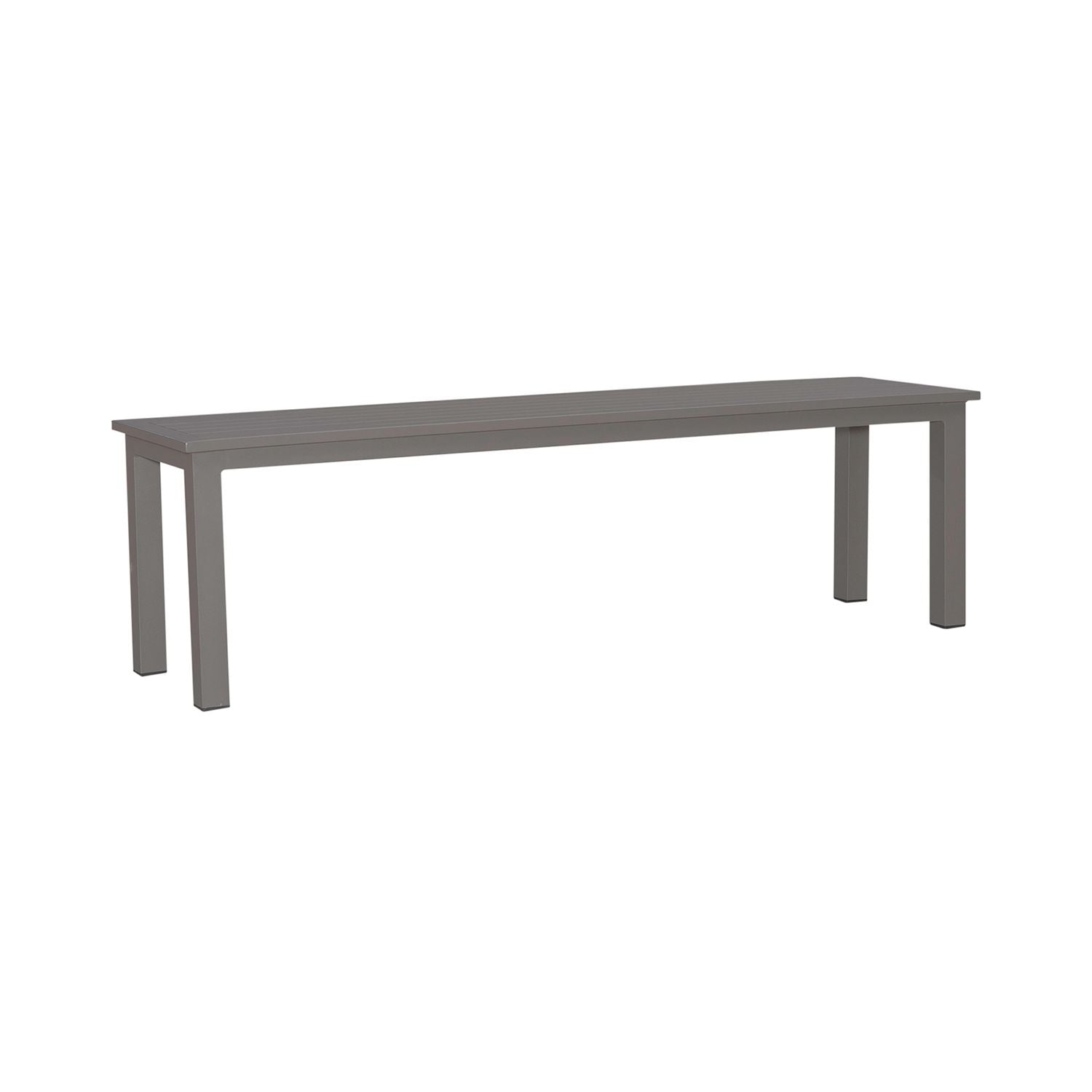 Plantation Key Outdoor Dining Bench - Granite