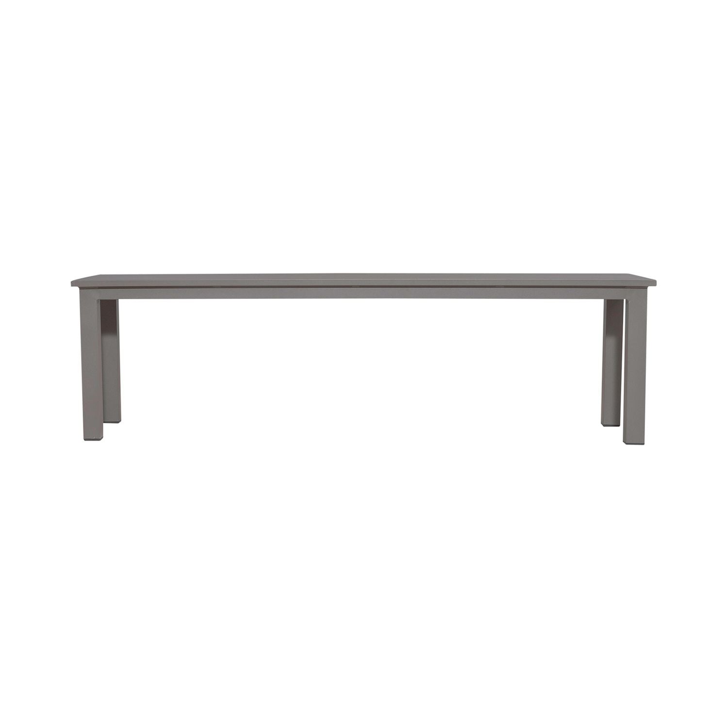 Plantation Key Outdoor Dining Bench - Granite