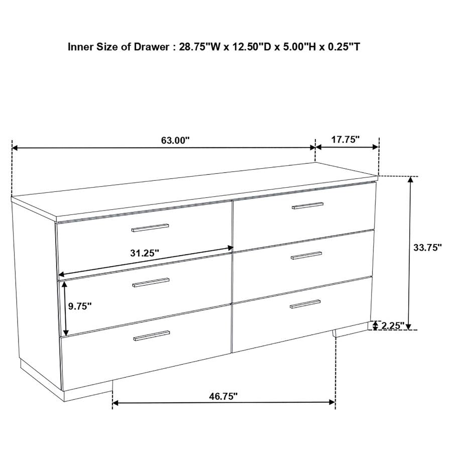 Jeremaine 5-piece California King Bedroom Set White