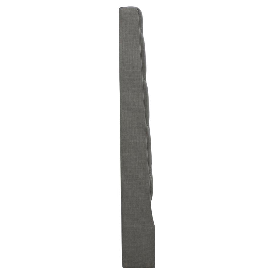 Camille Upholstered Queen Panel Headboard Grey