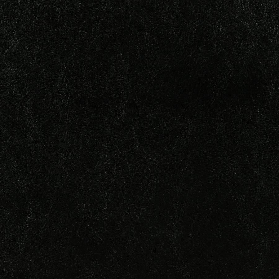Dorian Faux Leather Upholstered Full Panel Bed Black