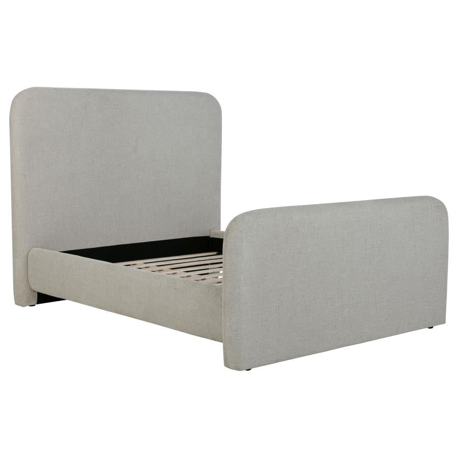 Wren Upholstered Queen Platform Bed Grey