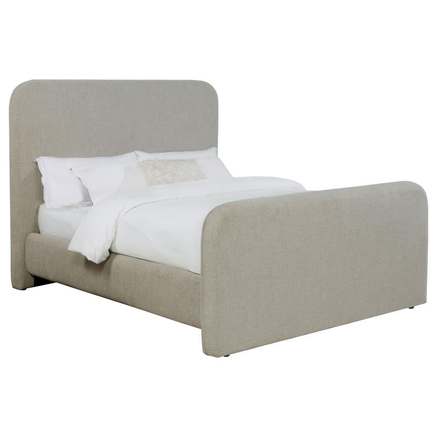 Wren Upholstered Queen Platform Bed Grey