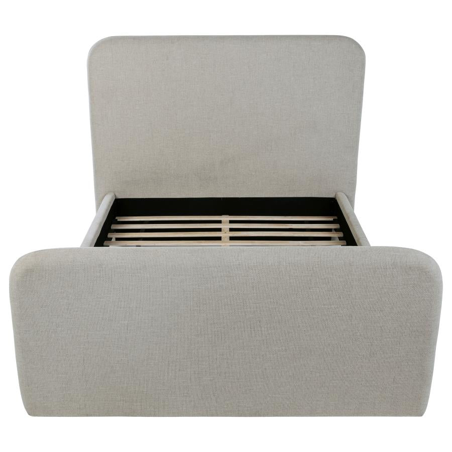 Wren Upholstered Queen Platform Bed Grey