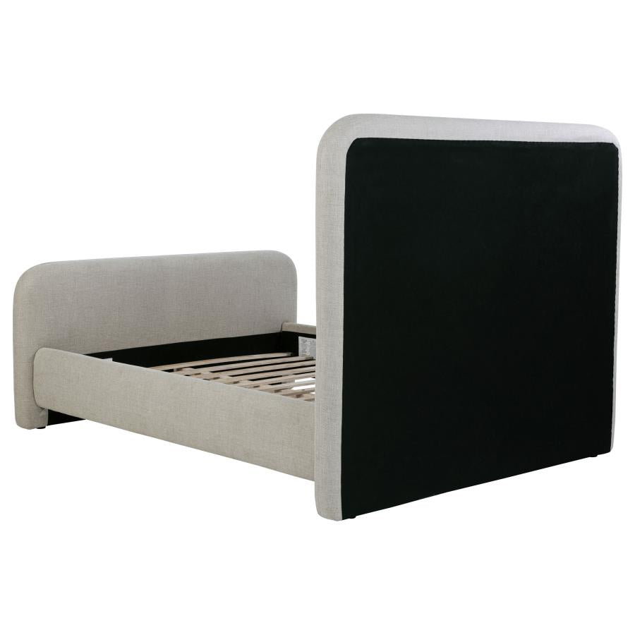 Wren Upholstered Queen Platform Bed Grey