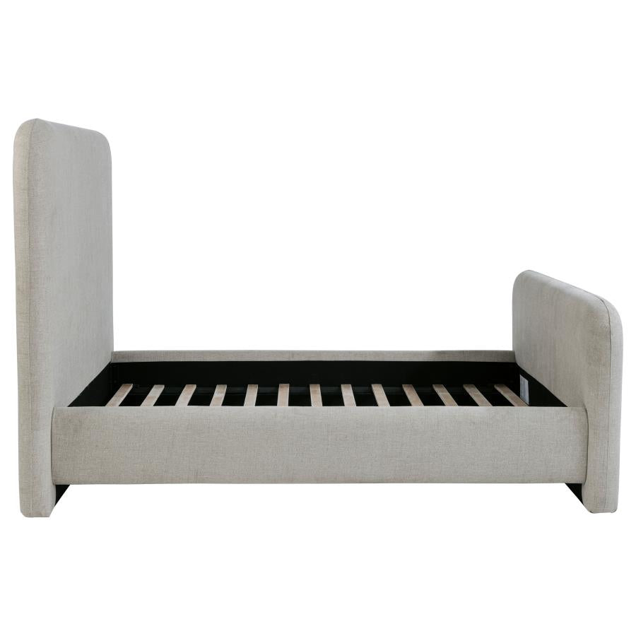 Wren Upholstered Queen Panel Bed Grey