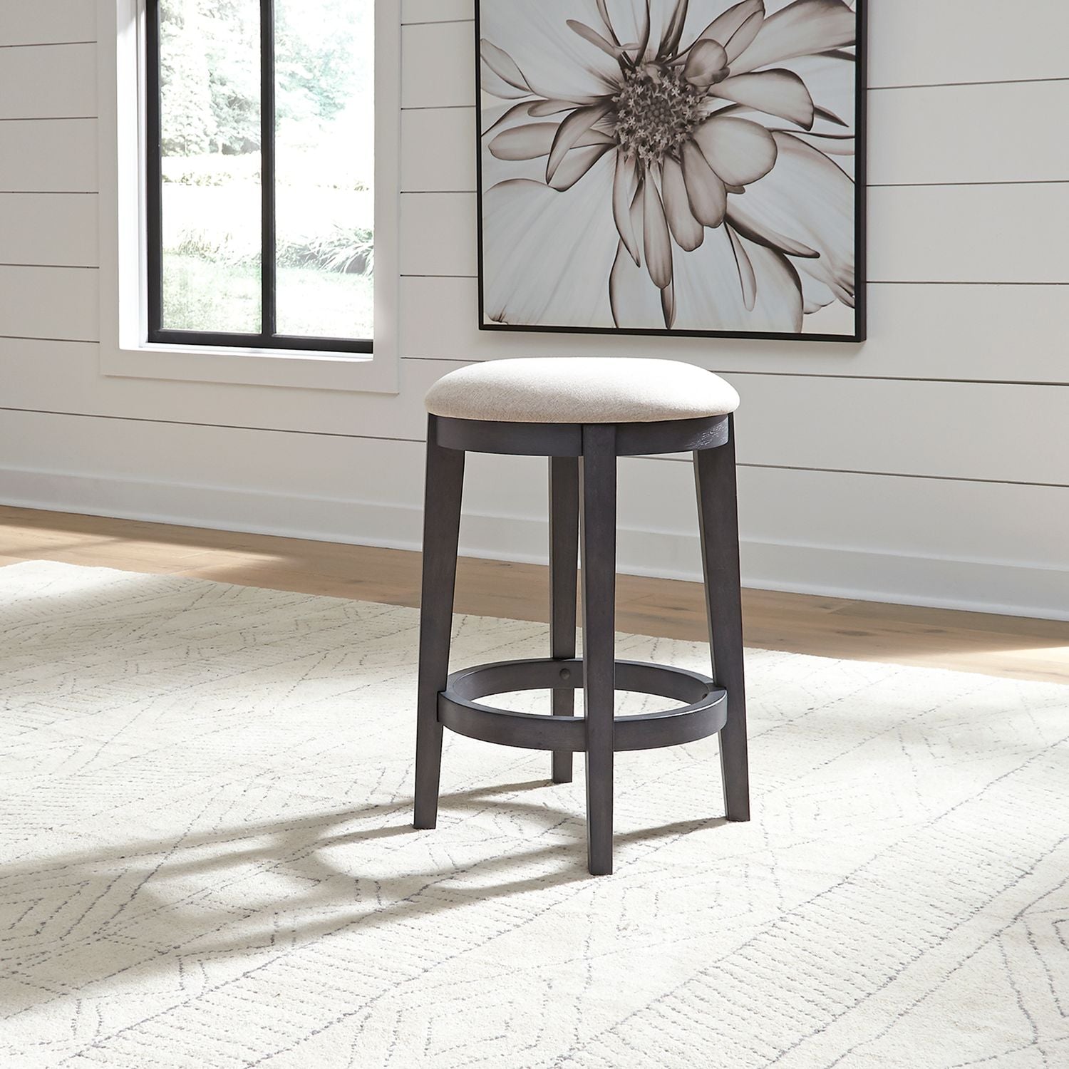 Ocean Isle Upholstery Console Stool