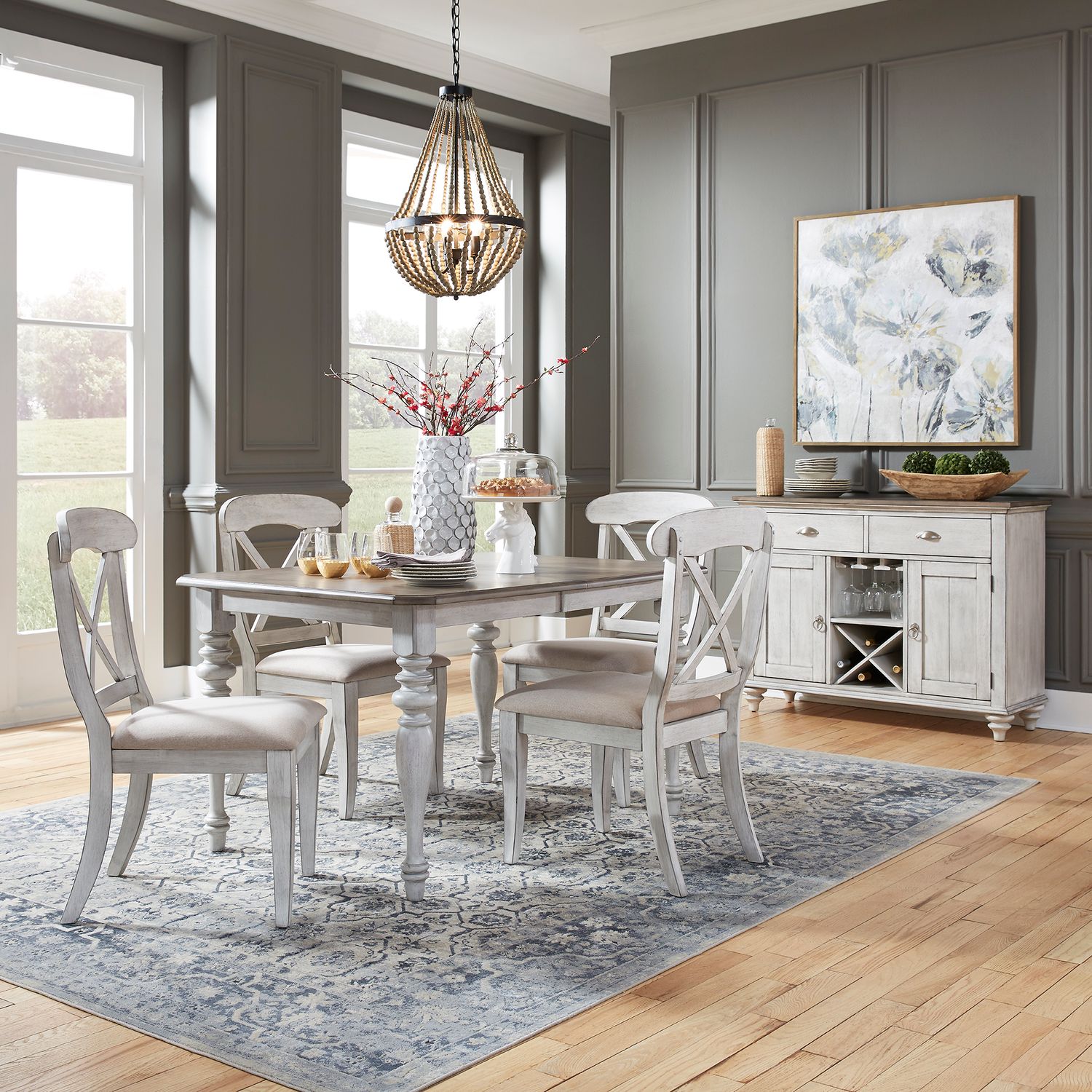 Ocean Isle 5 Piece Rectangular Table Set