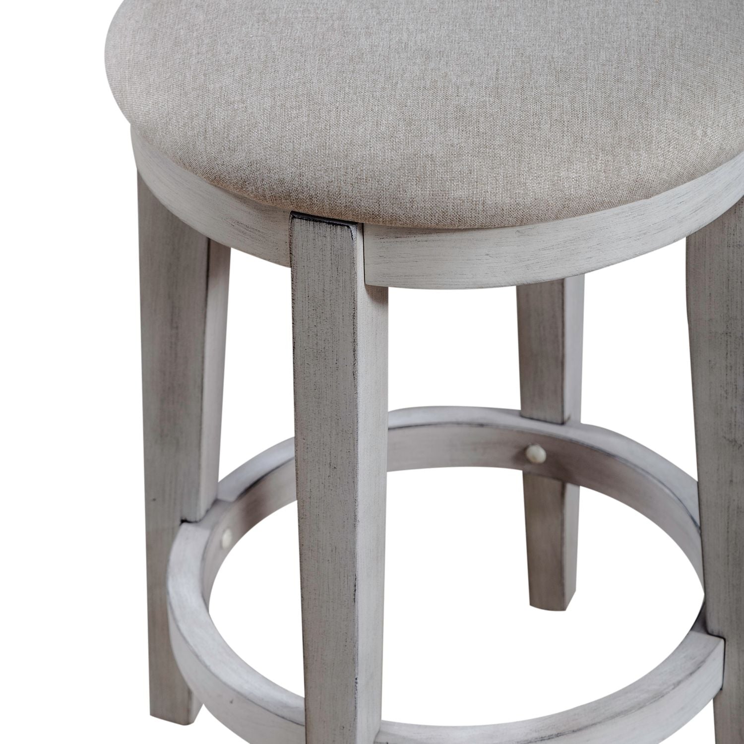 Ocean Isle Upholstery Console Stool
