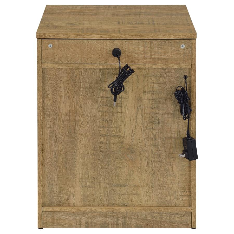 Fabre 1-drawer Extendable Top Nightstand Bedside Table Mango