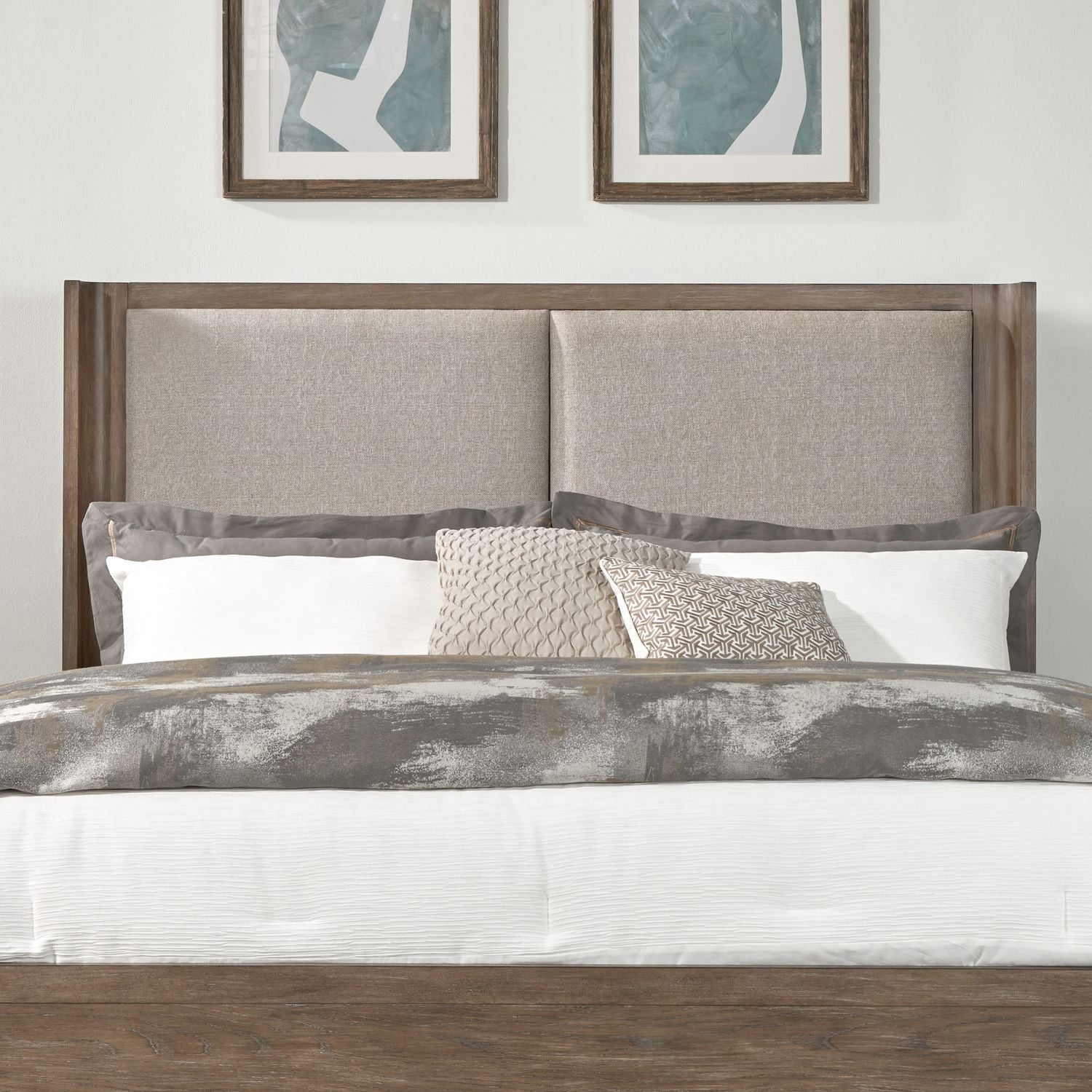 South Bend King Upholstery Shelter Headboard