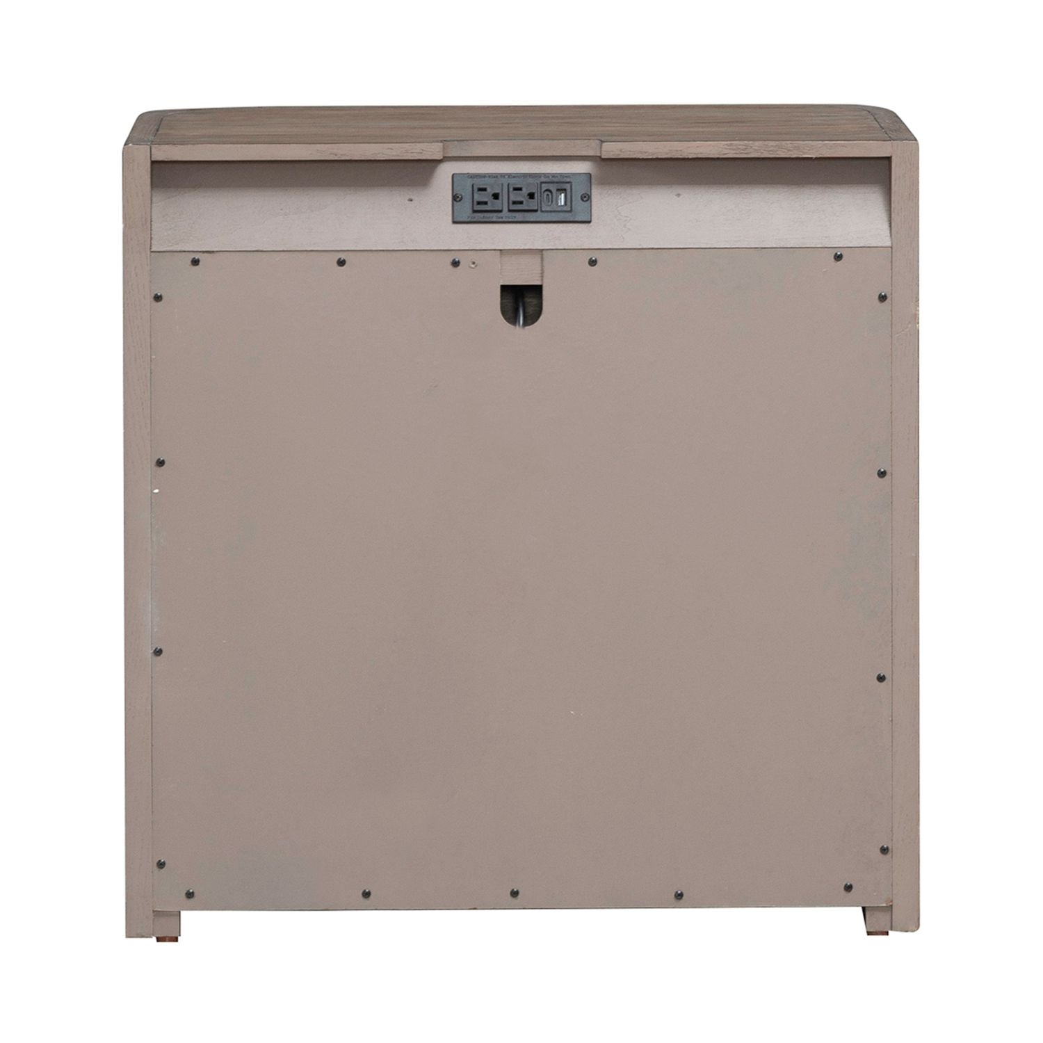 South Bend Open Nightstand with Charging Station