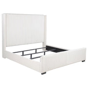 Natasha 65-inch Upholstered California King Bed Cream