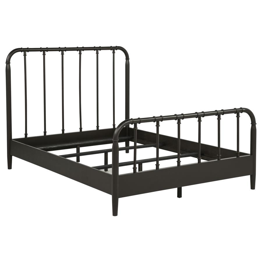 Rocco All Wood Water Pipe Open Frame Full Bed Dark Bronze