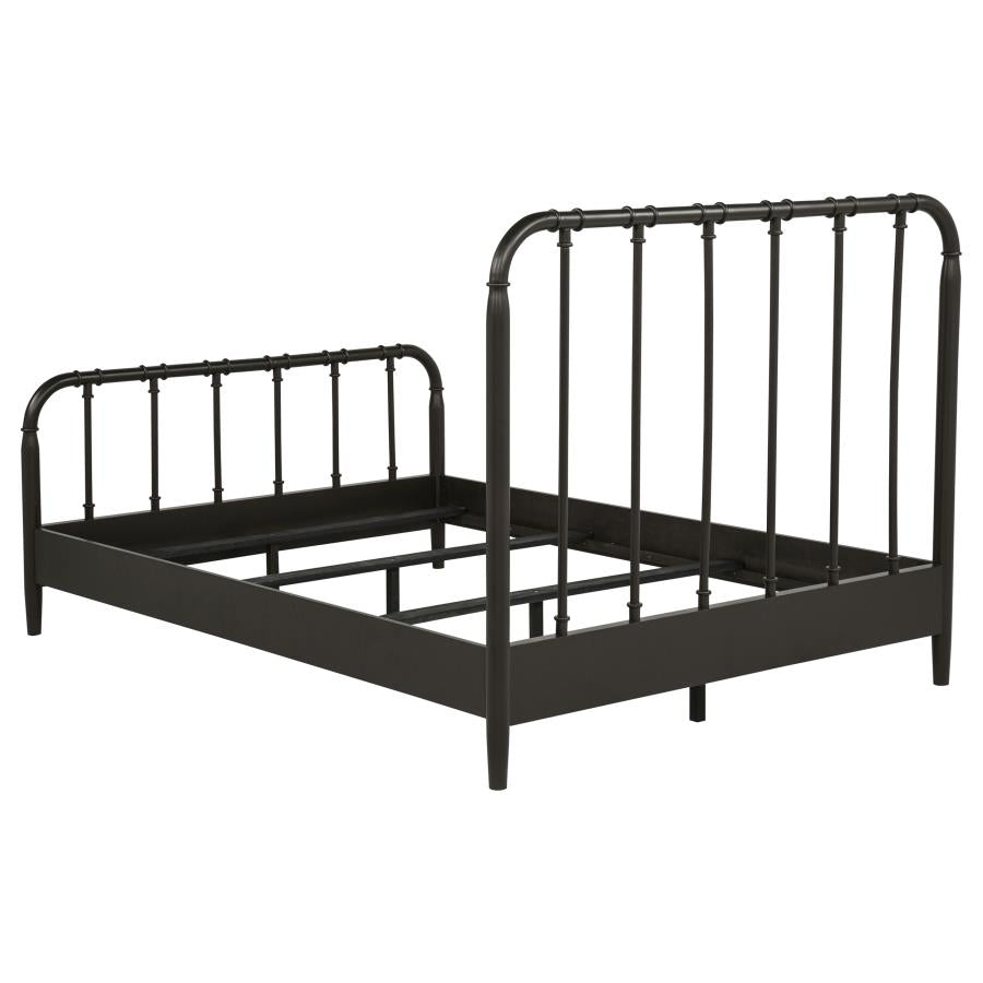 Rocco All Wood Water Pipe Open Frame Full Bed Dark Bronze
