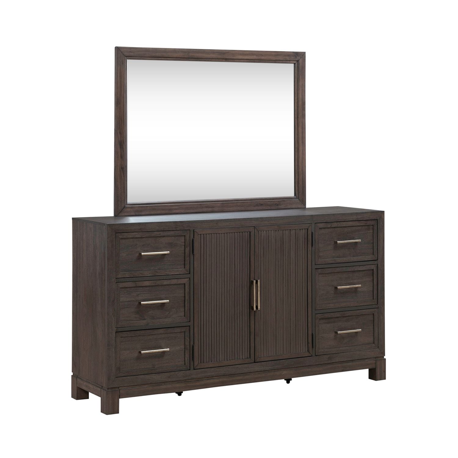 Modern Edge Dresser & Mirror