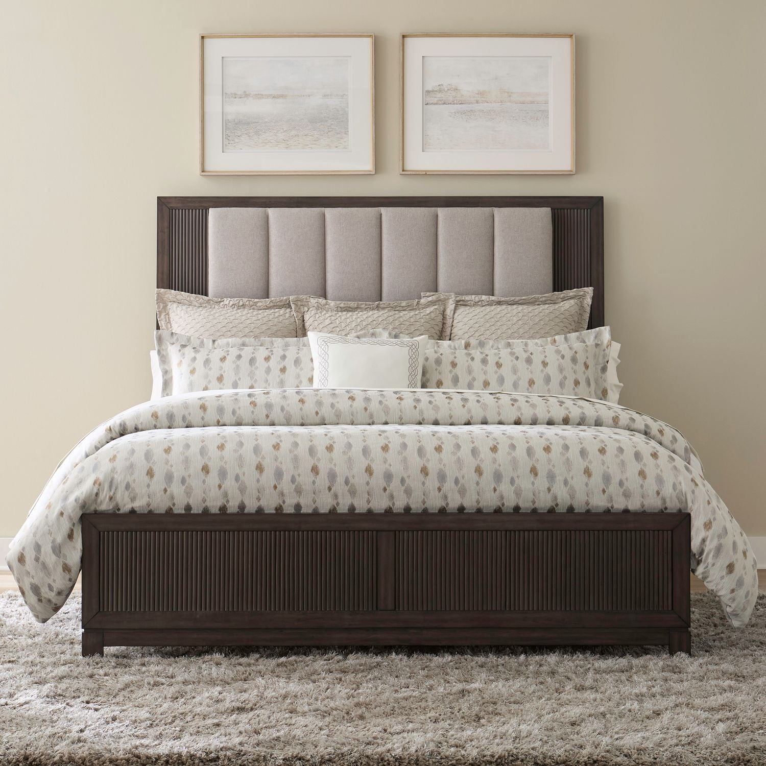 Modern Edge King Upholstery Bed