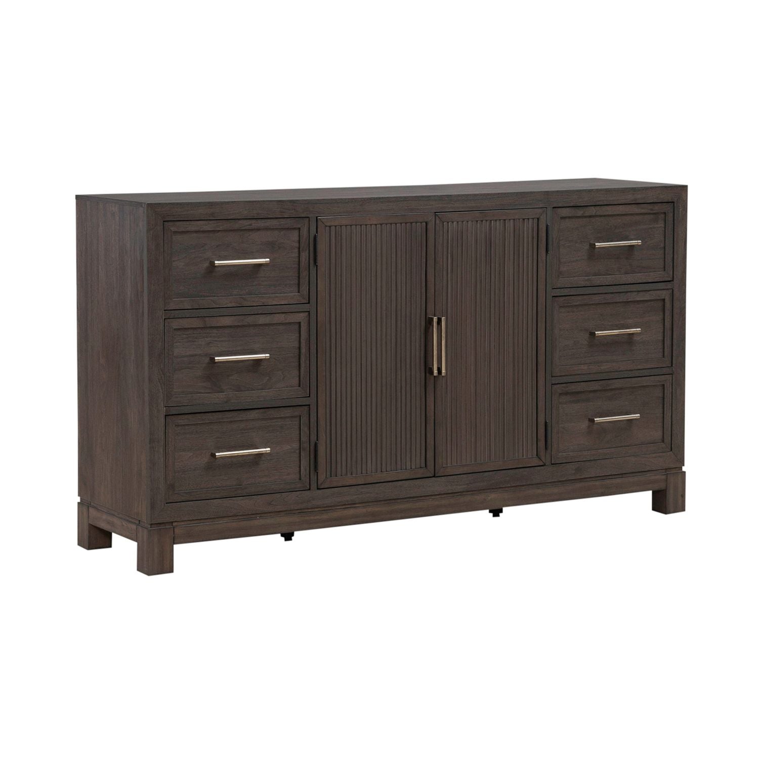 Modern Edge 2 Door 6 Drawer Dresser