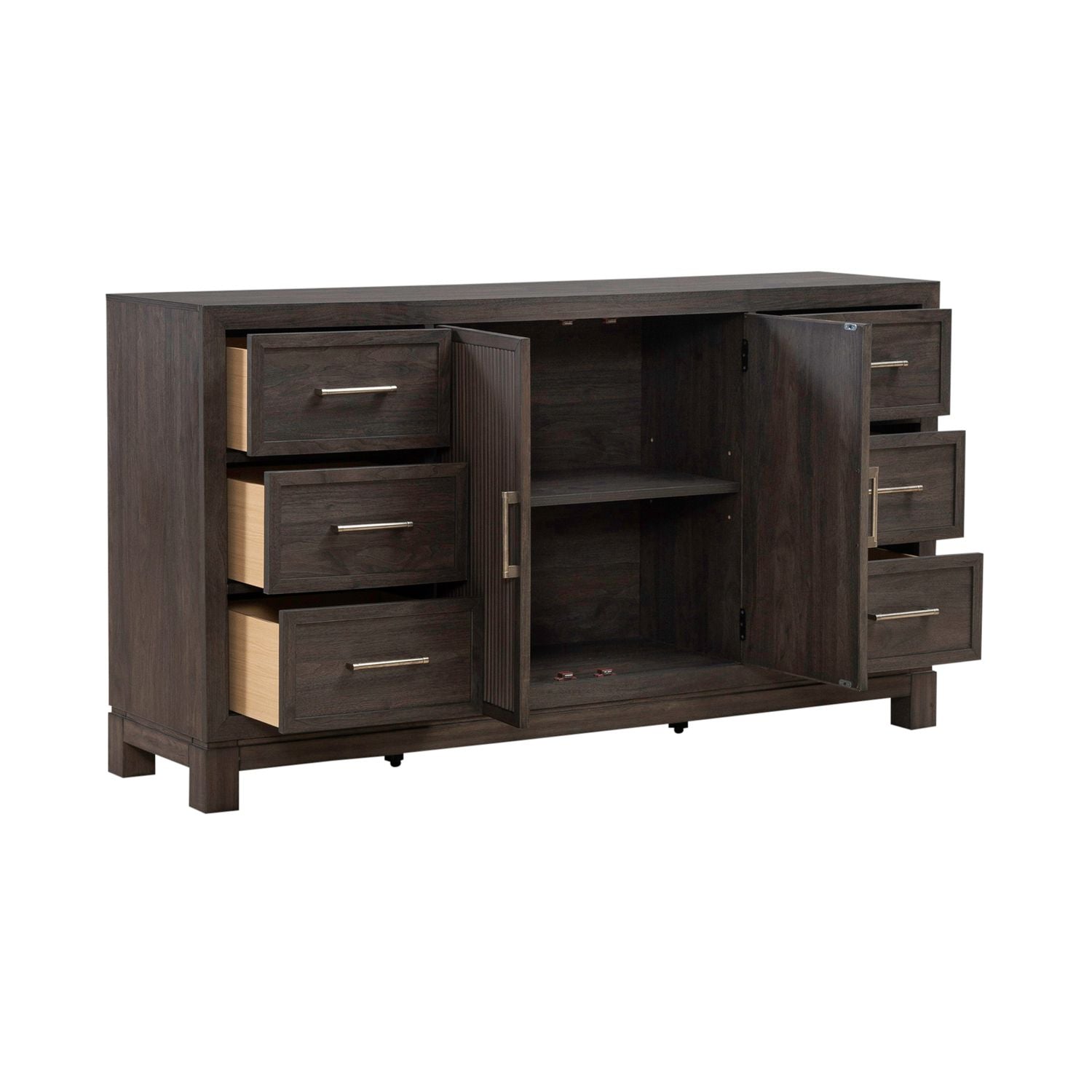 Modern Edge 2 Door 6 Drawer Dresser