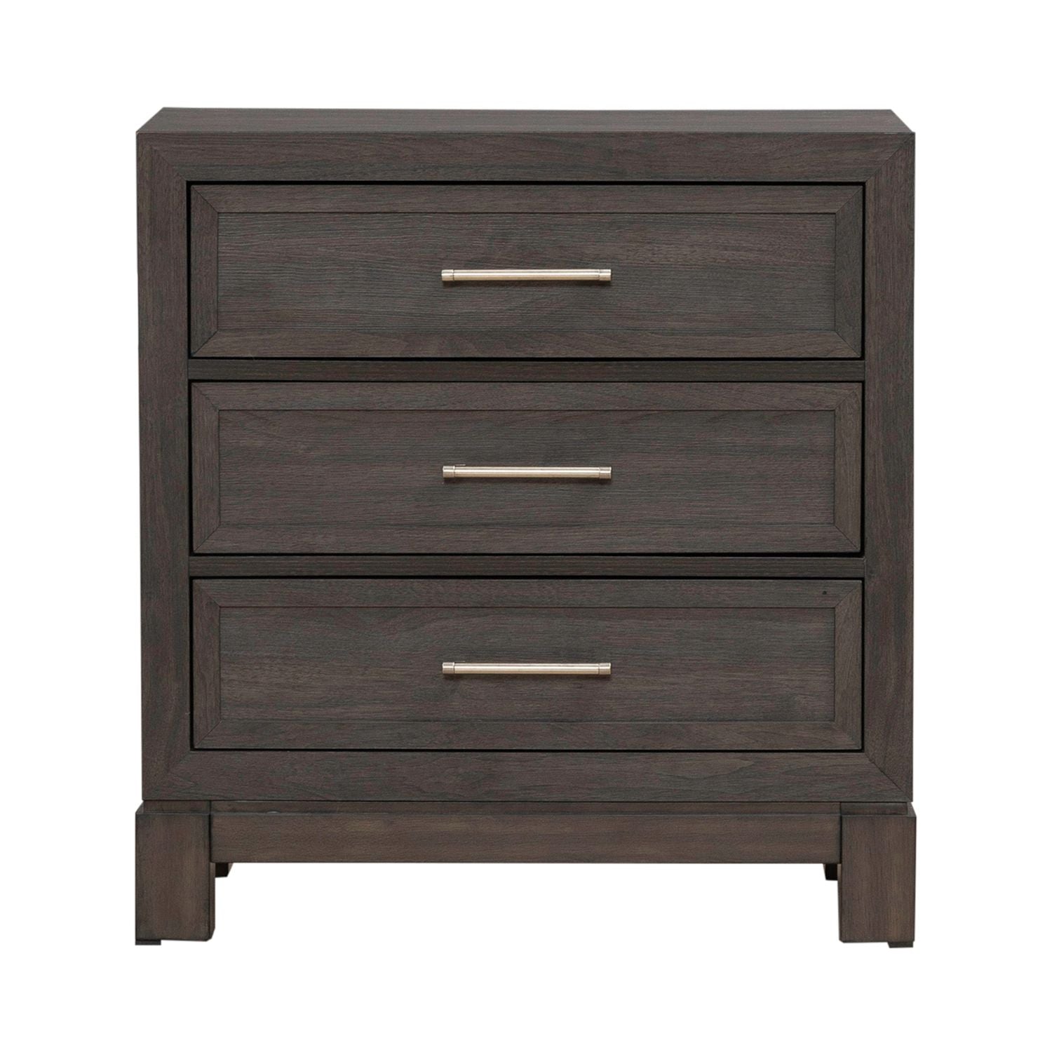 Modern Edge Nightstand with Charging Station
