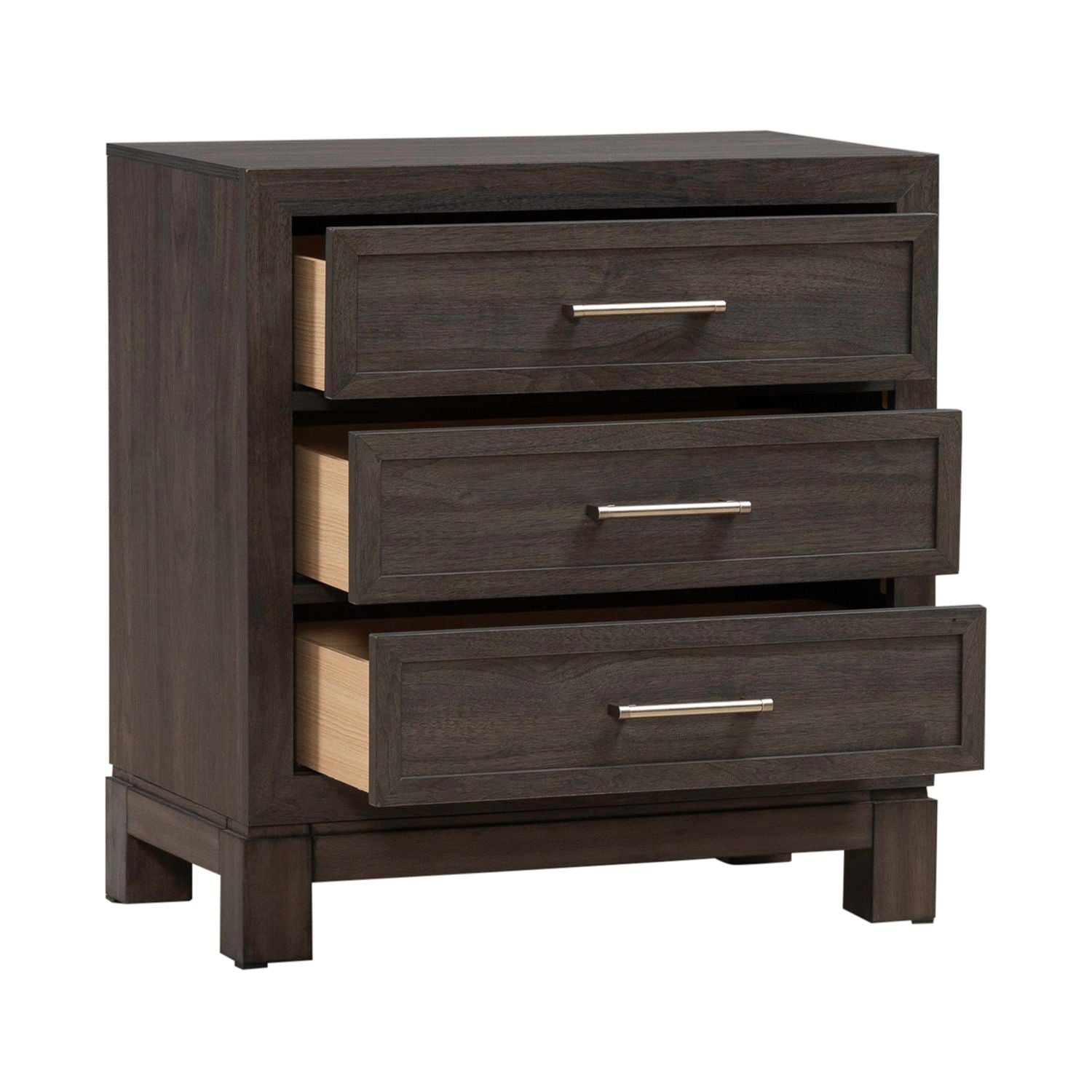 Modern Edge Nightstand with Charging Station
