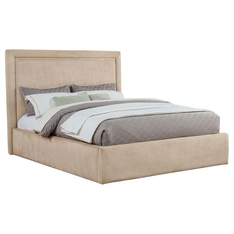Lawson 55-inch Upholstered Eastern King Platform Bed Saddle