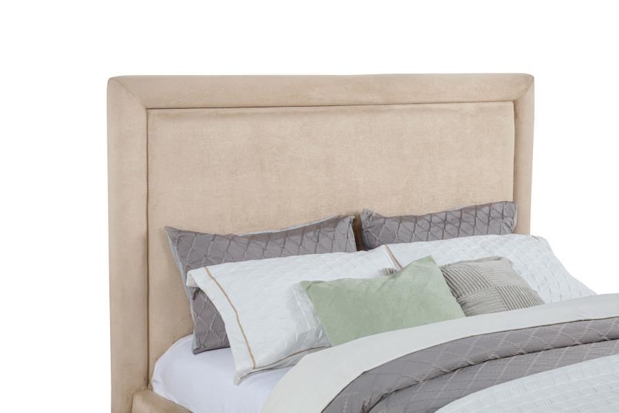 Lawson 55-inch Upholstered Eastern King Platform Bed Saddle