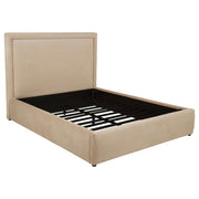 Lawson 55-inch Upholstered Queen Platform Bed Light Saddle