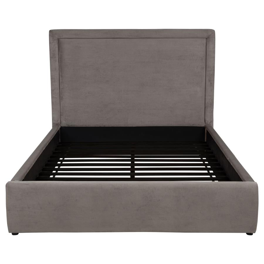 Lawson 55-inch Upholstered Queen Platform Bed Mushroom
