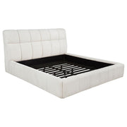 Nollet 48-inch Upholstered Eastern King Platform Bed Beige