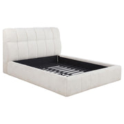 Nollet 48-inch Upholstered Queen Panel Platform Bed Beige