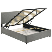 Reeves Upholstered Full Lift-Top Storage Platform Bed Grey