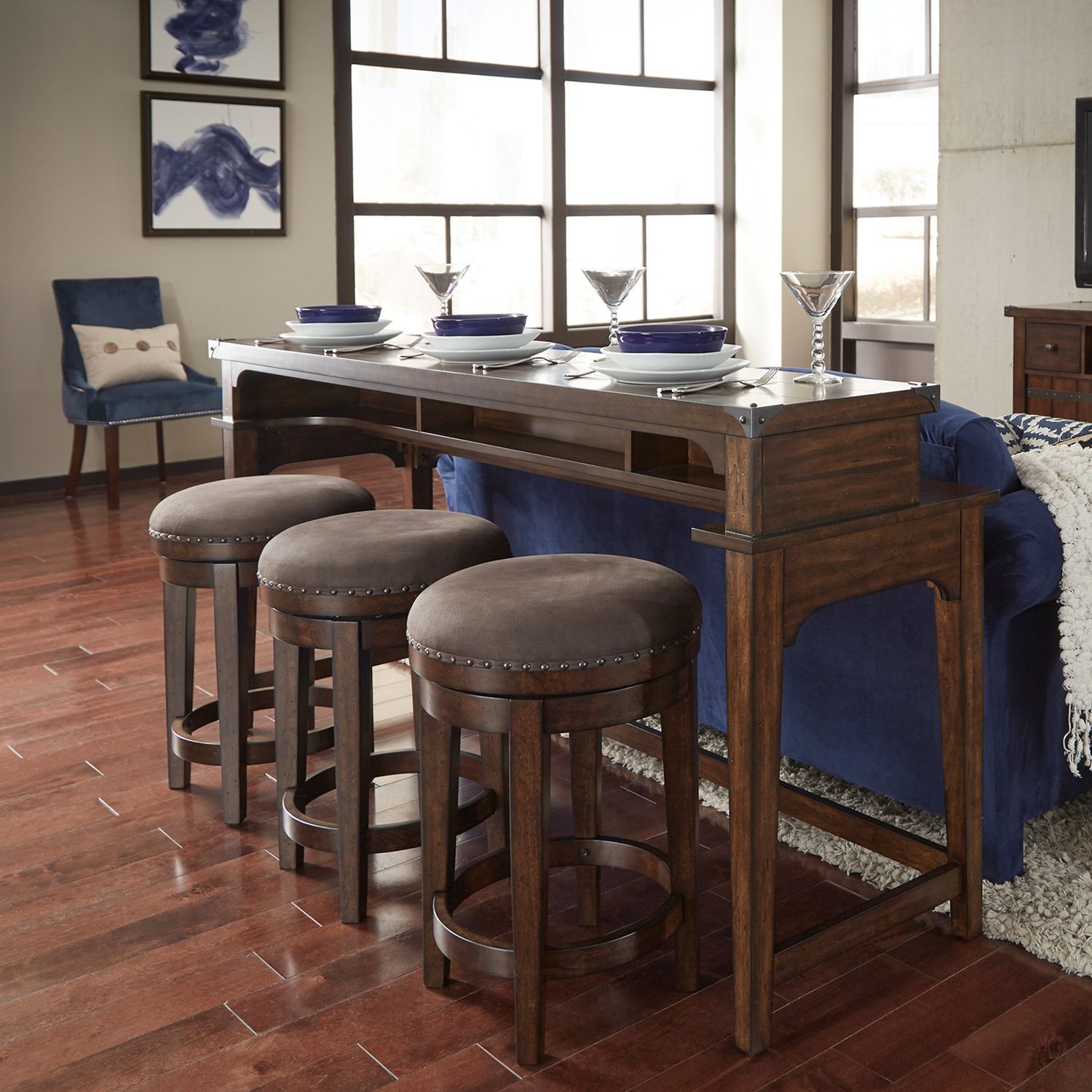 Aspen Skies Console Swivel Stool