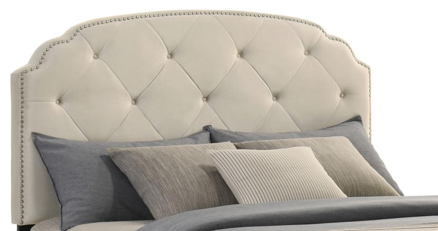 Marianna 4-drawer Upholstered Full Storage Bed Cream