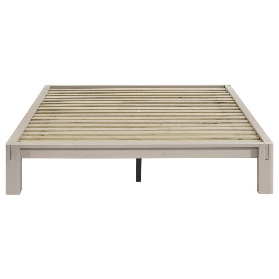Gislen Full Easy Assembly Wood Platform Bed White