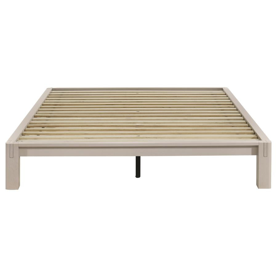 Gislen Queen Easy Assembly Wood Platform Bed White