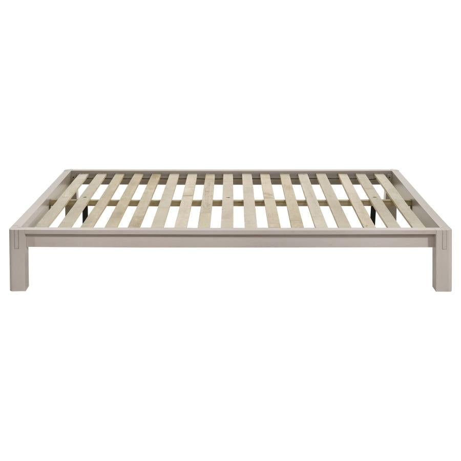 Gislen Queen Easy Assembly Wood Platform Bed White