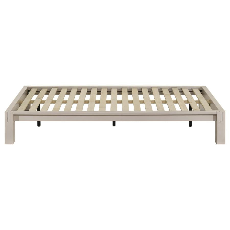 Gislen Twin Easy Assembly Wood Platform Bed White