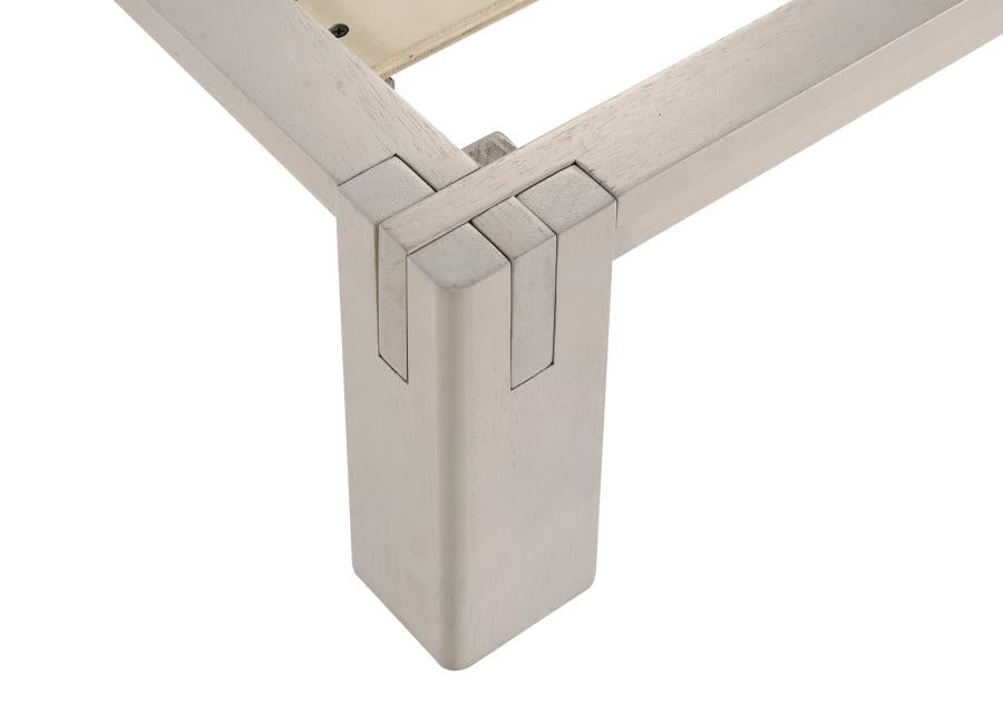 Gislen Twin Easy Assembly Wood Platform Bed White