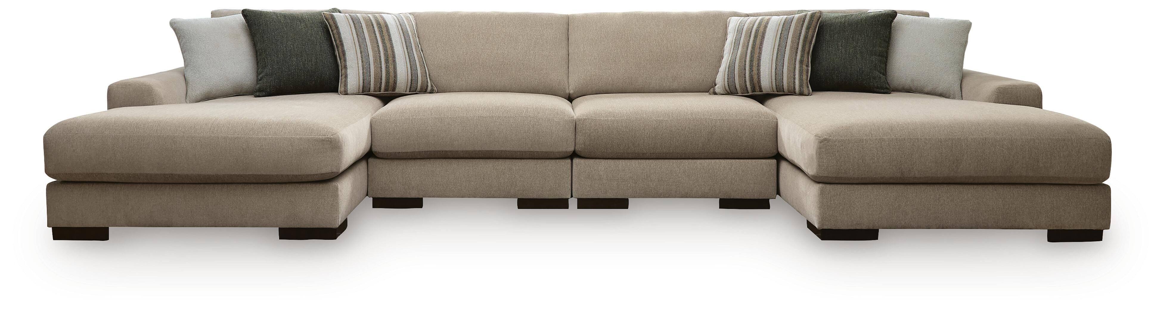 Linenhause 4-Piece Double Chaise Sectional