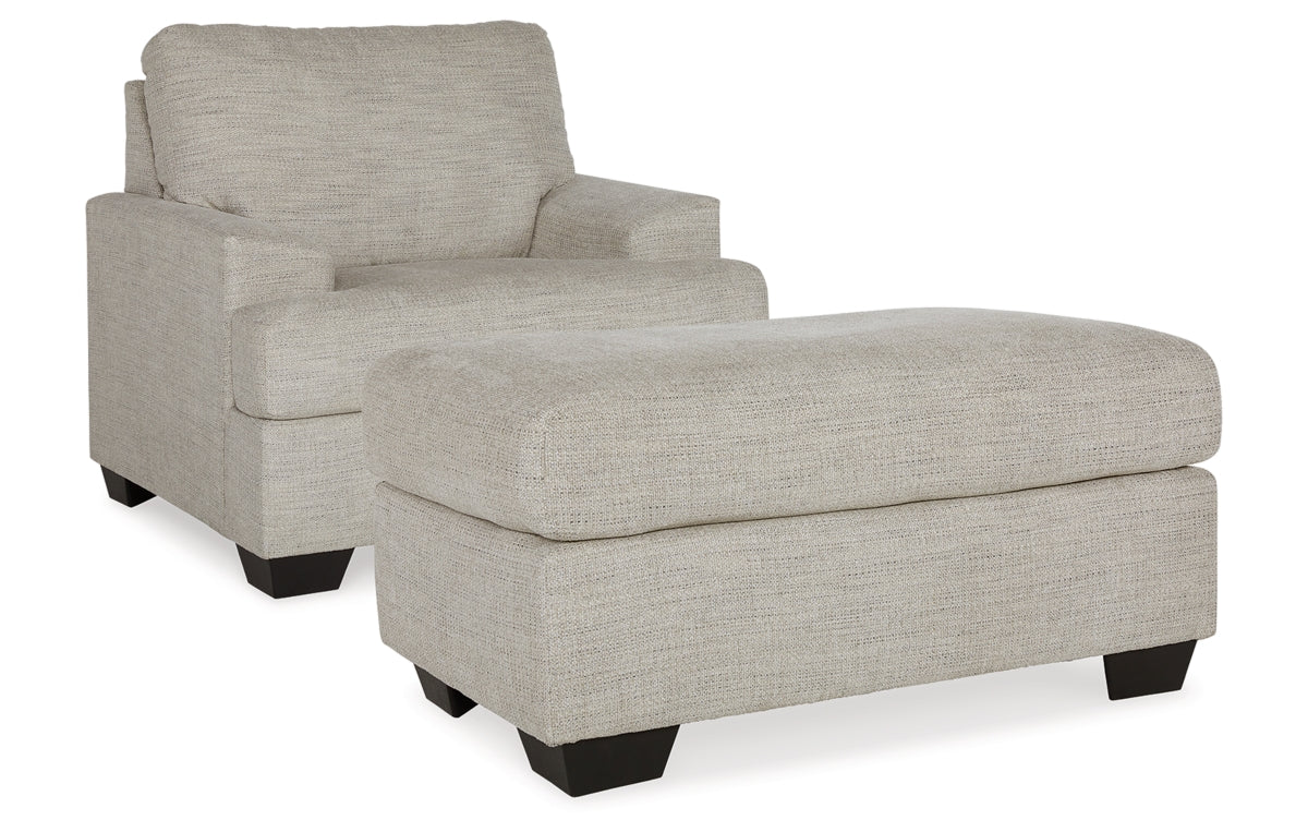 Vayda Chair and Ottoman