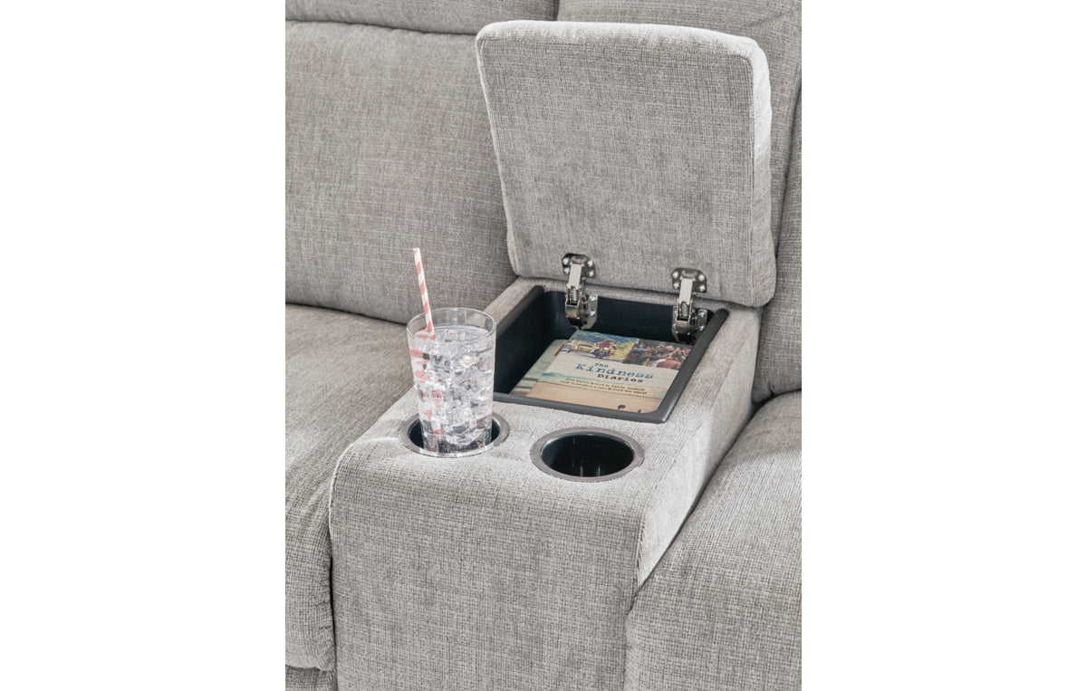 Barnsana Power Reclining Loveseat with Console