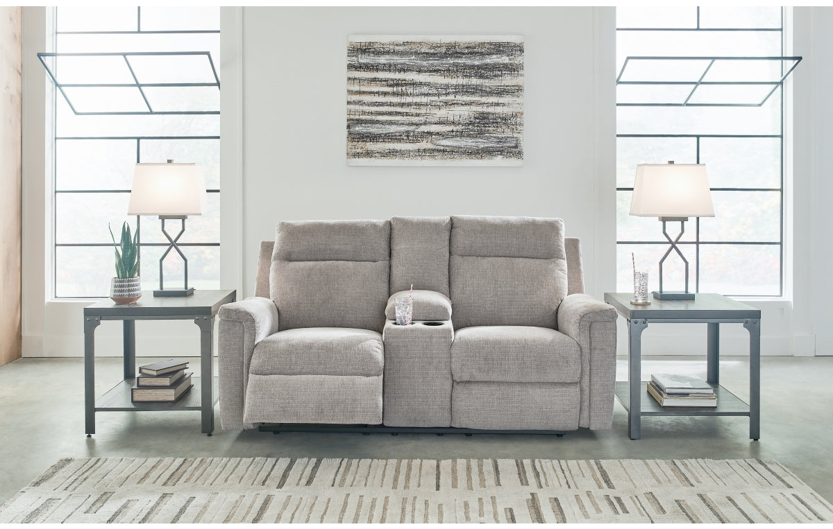Barnsana Power Reclining Loveseat with Console