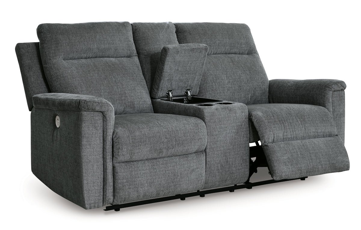Barnsana Power Reclining Loveseat with Console