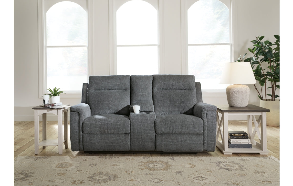 Barnsana Power Reclining Loveseat with Console