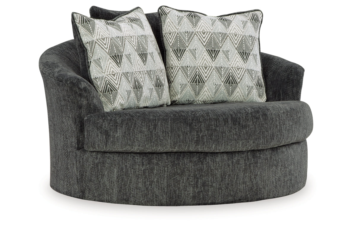 Biddeford Oversized Swivel Accent Chair