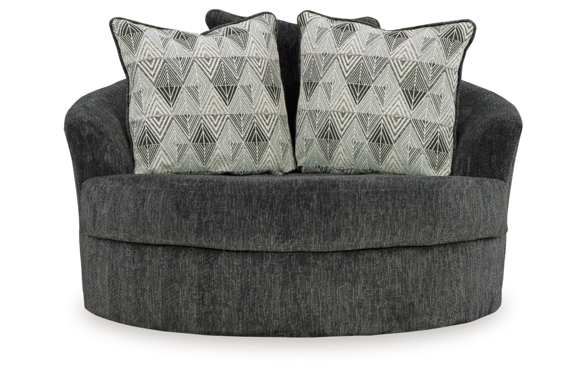 Biddeford Oversized Swivel Accent Chair