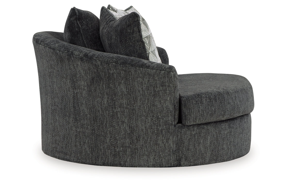 Biddeford Oversized Swivel Accent Chair